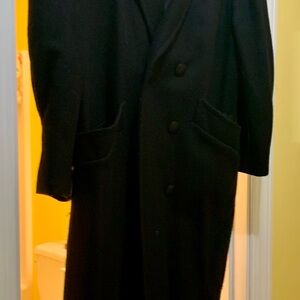 Classic Black Overcoat